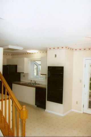Galley Kitchen Remodel Before an work has started.