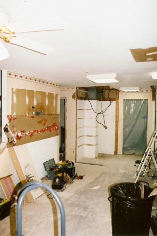 Galley Kitchen Remodel after Demo