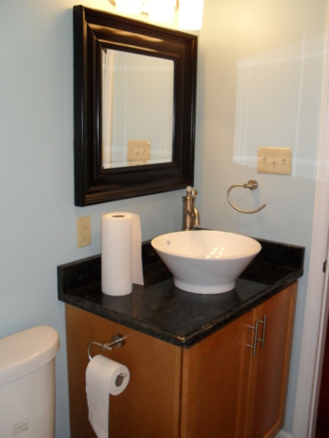 Finished basement with full bath