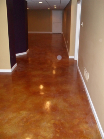 Acid Stained Concrete Floor